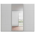 SCHWEBETÜRENSCHRANK 271/223/68 cm 3-türig Grau  - Grau, KONVENTIONELL, Glas/Holzwerkstoff (271/223/68cm) - Novel