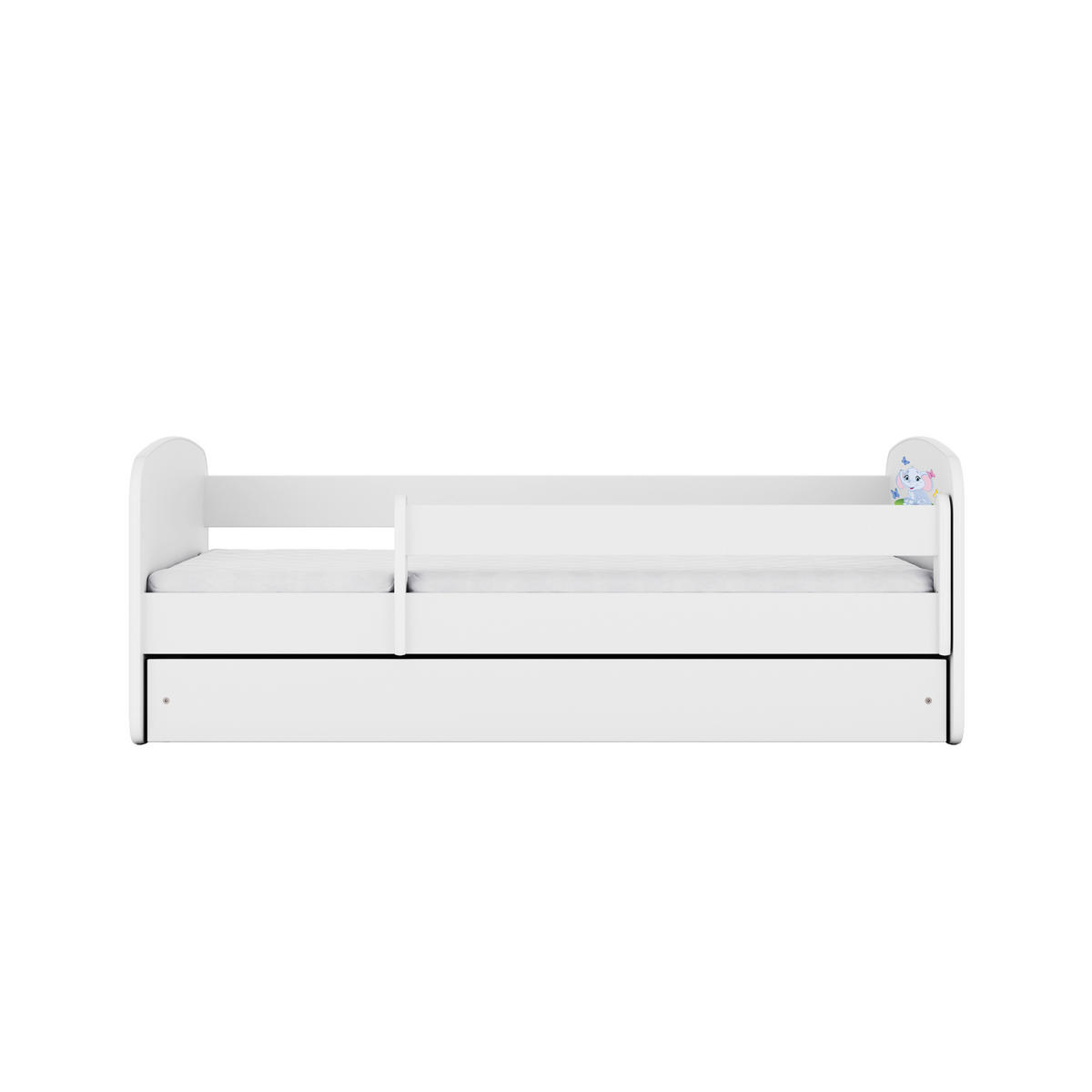 KINDER-/JUNIORBETT - Birkefarben/Weiß, MODERN, Holz/Holzwerkstoff (80/160cm) - MID.YOU