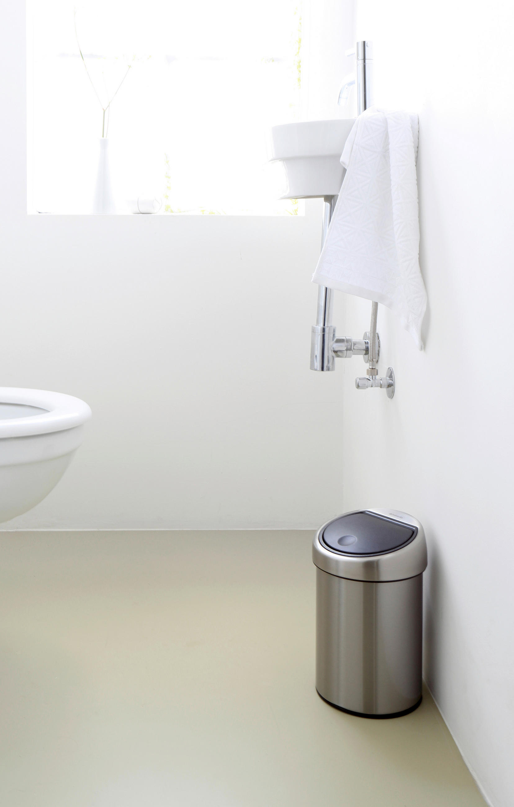 BILLENŐFEDELES SZEMETESVÖDÖR - ezüst, Basics, fém (3l) - Brabantia