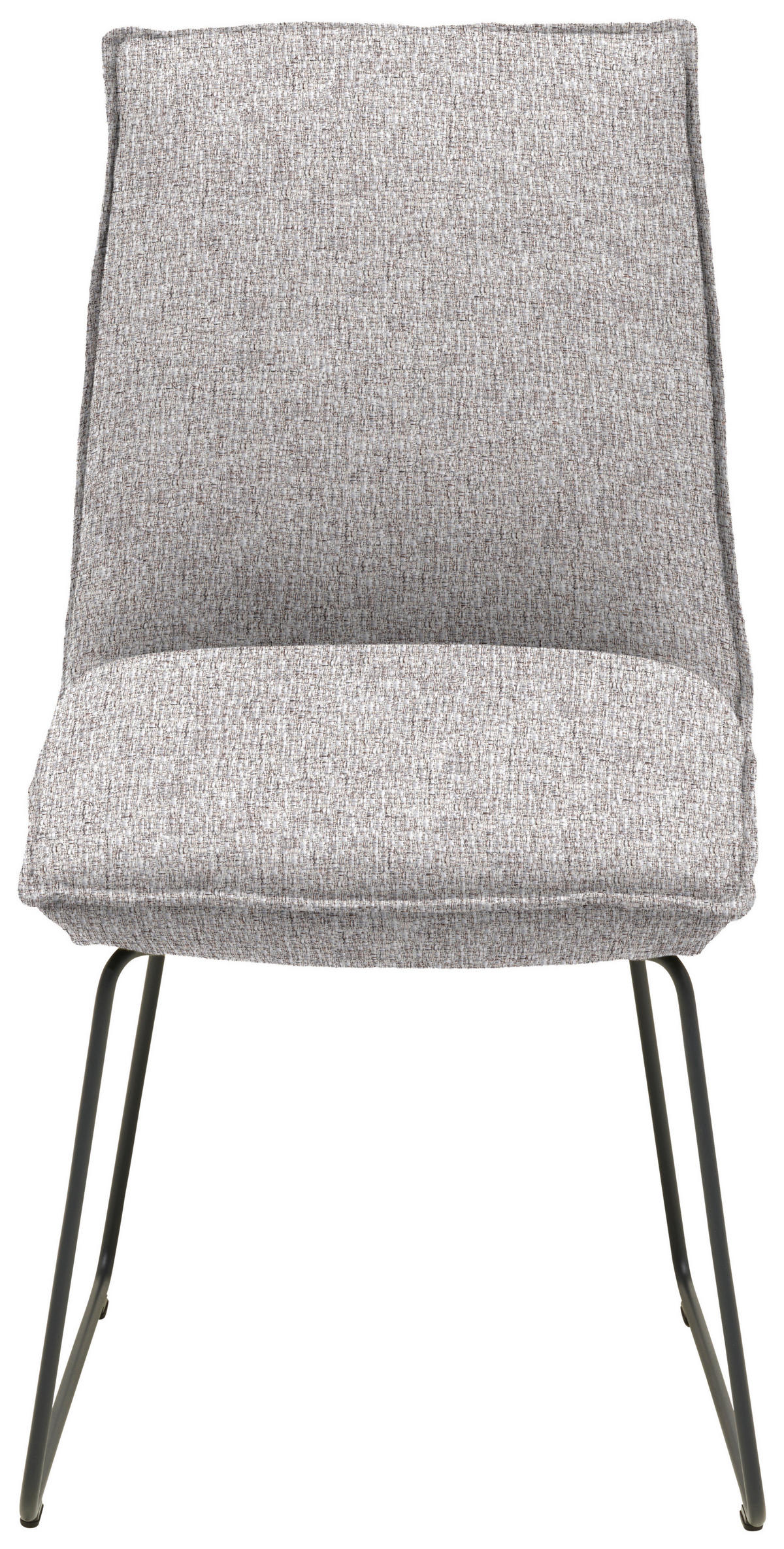 STUHL  Stoff-/Lederauswahl Webstoff  - Greige/Graphitfarben, Design, Textil/Metall (52/85/66cm) - Cassando