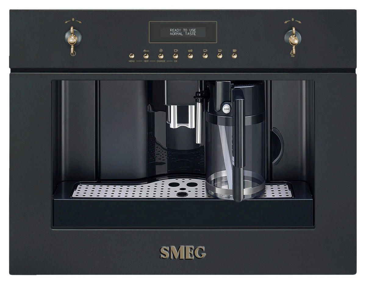 KAFFEEVOLLAUTOMAT CORTINA  - Anthrazit, Basics, Glas/Metall (59,5/45,5/38cm) - SMEG