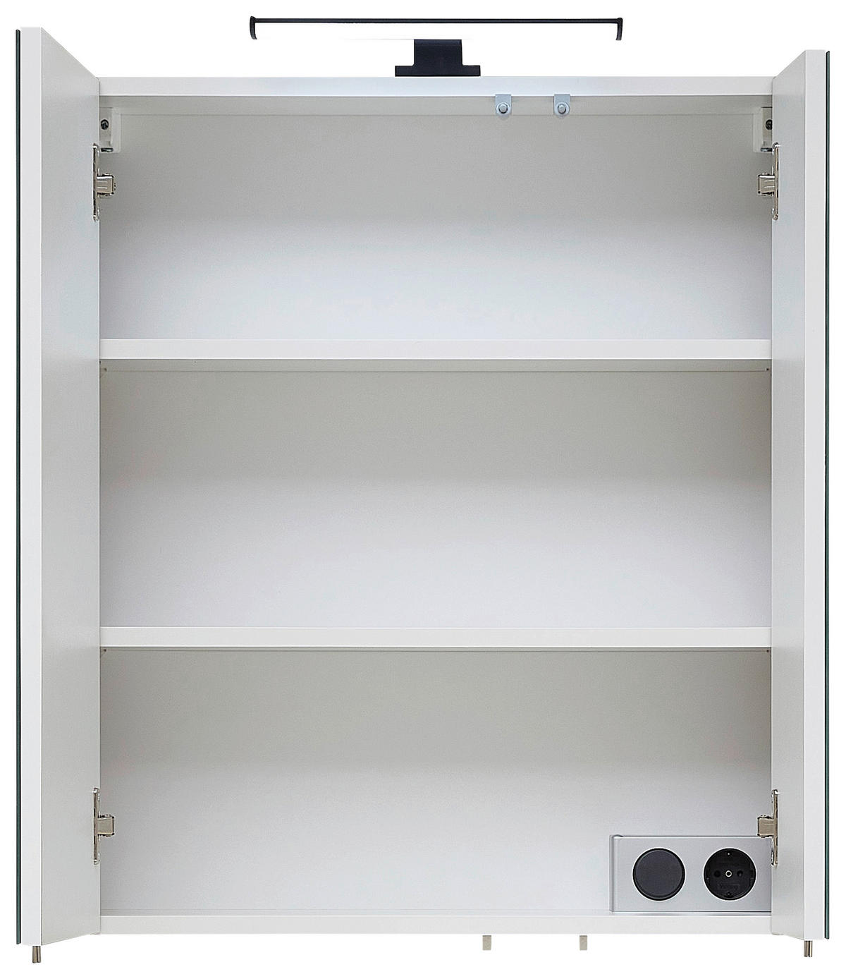 SPIEGELSCHRANK 60/70/20 cm  - Chromfarben/Eichefarben, Design, Glas/Holzwerkstoff (60/70/20cm) - Xora