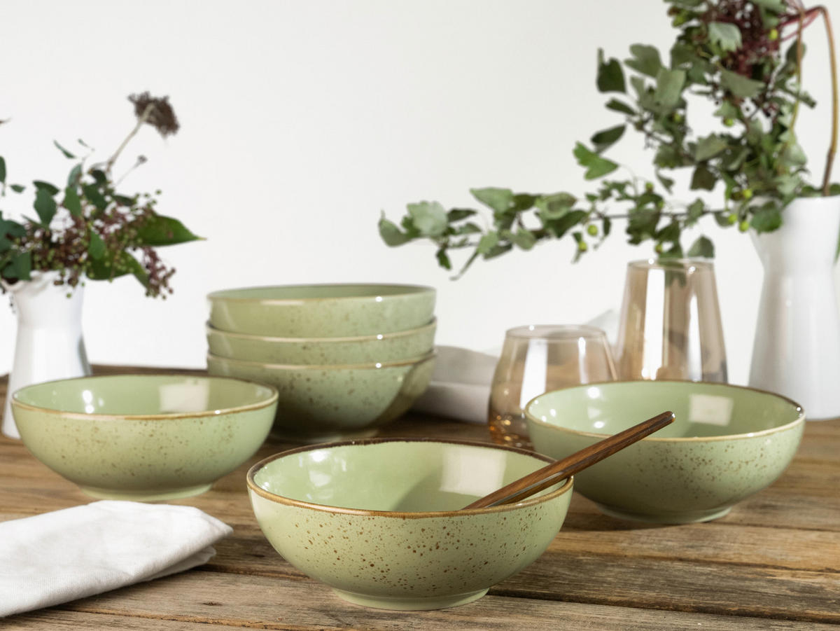 Set De Castroane 16,5 cm  - verde, Trend, ceramică (16,5cm) - Creatable