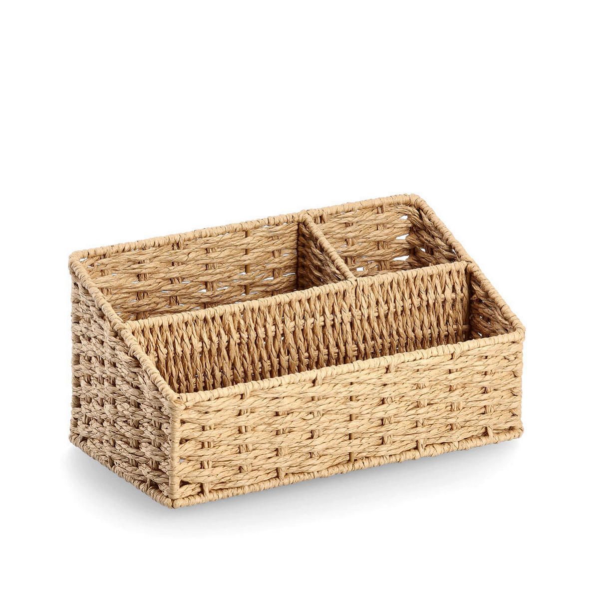 TISCHORGANIZER  - Naturfarben, Basics, Papier/Metall (25,5/14,2/12,2cm) - Zeller Present