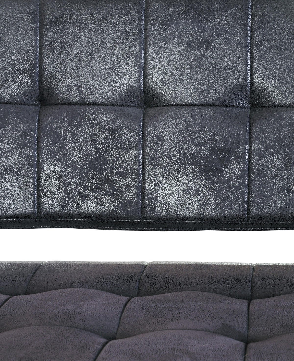 ECKBANK 134/185 cm Webstoff Schwarz   - Schwarz, MODERN, Textil/Metall (134/185cm) - MID.YOU
