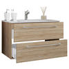 WASCHTISCHKOMBI 61 cm  - Alufarben/Weiß, MODERN, Keramik/Holzwerkstoff (61cm) - MID.YOU