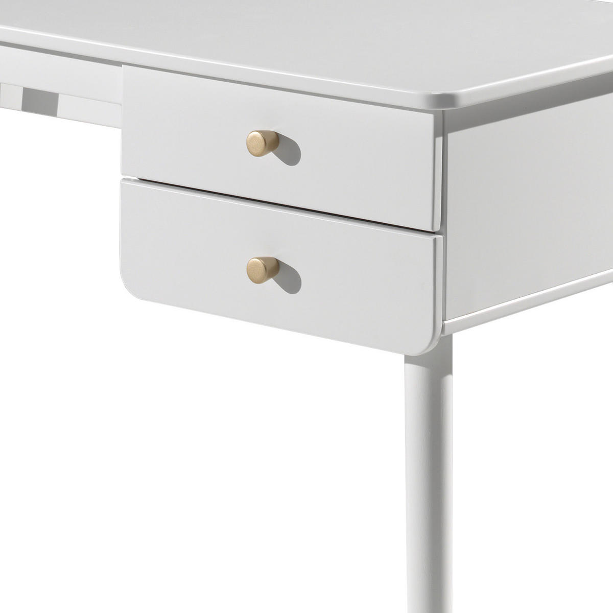 JUGENDSCHREIBTISCH 125/75/60 cm  - Goldfarben/Weiß, MODERN, Holzwerkstoff/Kunststoff (125/75/60cm) - MID.YOU