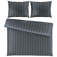 BETTWÄSCHESET 3-teilig Satin 200/210 cm  - Grau, Textil (200/210cm) - Dieter Knoll