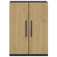 KOMMODE  in 80/112,5/41,9 cm  - Anthrazit/Weiß, Design, Holzwerkstoff/Metall (80/112,5/41,9cm) - Moderano