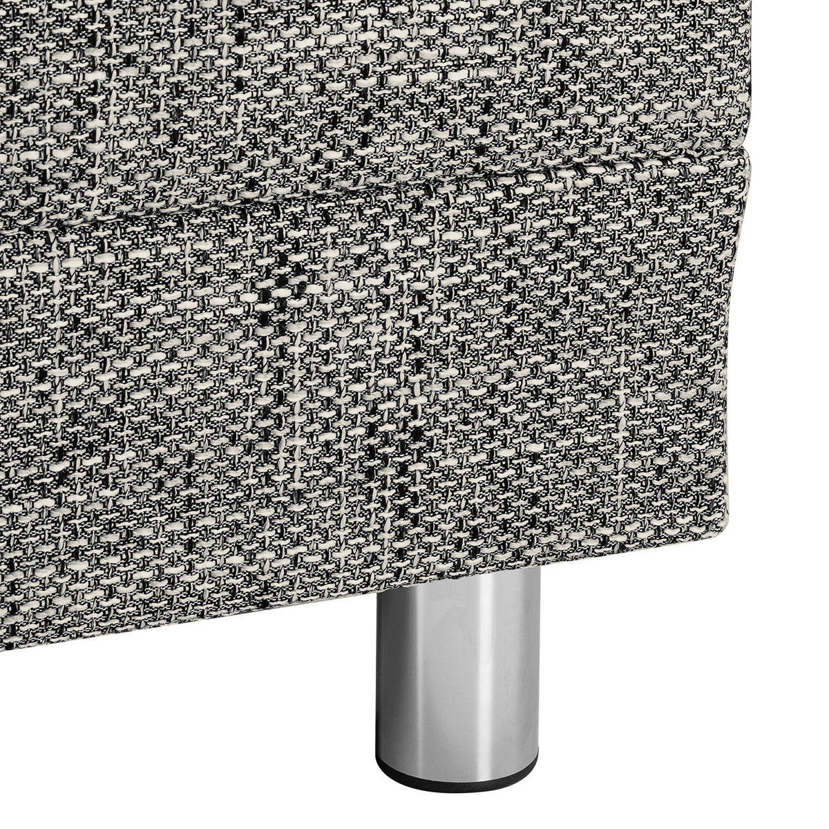 KUTNA GARNITURA tekstil  siva   - siva/boje kroma, Design, tekstil/metal (144/200cm) - MID.YOU