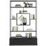 REGAL in 126/204/38 cm Schwarz - Schwarz, Design, Holz/Metall (126/204/38cm) - Lomoco REGAL in 126/204/38 cm Schwarz - Schwarz, Design, Holz/Metall (126/204/38cm) - Lomoco