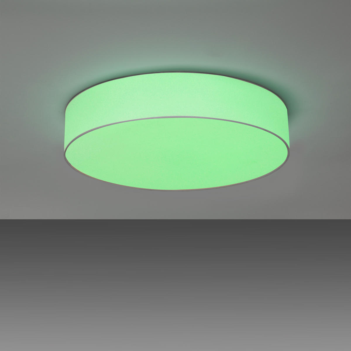 LED-DECKENLEUCHTE 50/10 cm    - Weiß, Trend, Kunststoff/Textil (50/10cm) - Novel