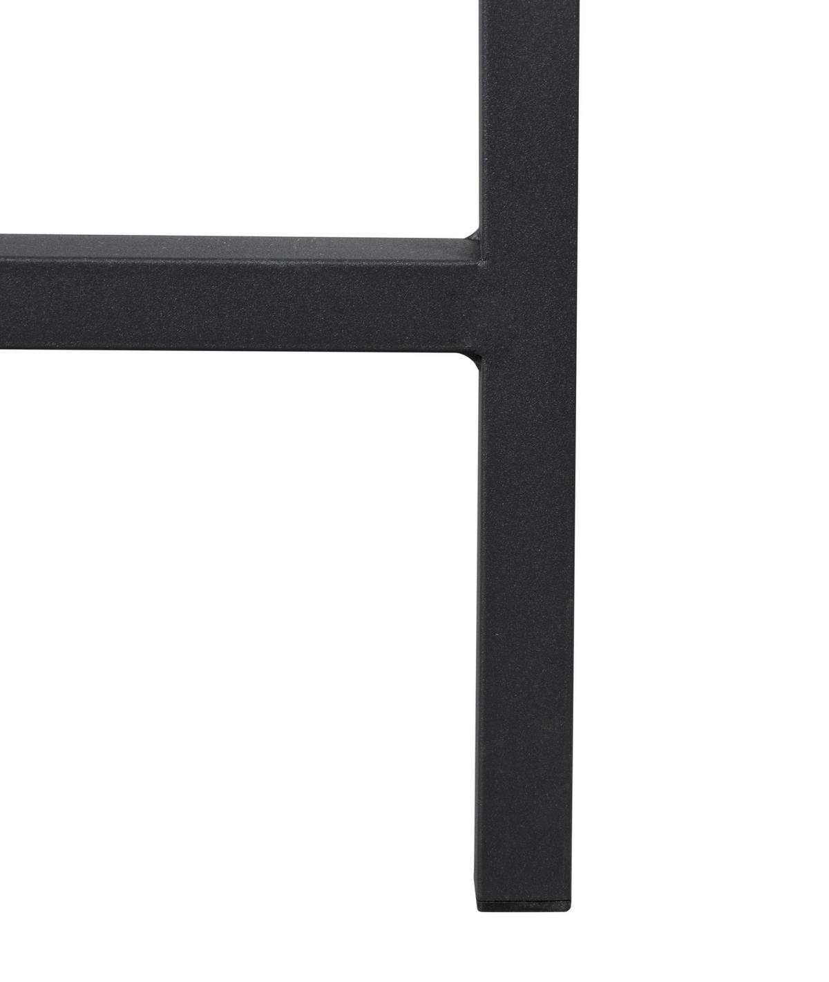 ÍRÓASZTAL  - fekete, Design, faalapú anyag/fém (140/70/75cm) - Carryhome