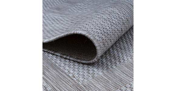 FLACHWEBETEPPICH RELAX - Silberfarben, Basics, Textil (60/100cm) - Novel