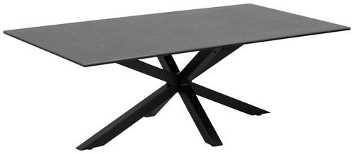 KLUB STOČIĆ  crna  - crna, Lajfstajl, staklo/metal (130/70/46cm) - Hom`in