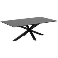 KLUB STOČIĆ  crna  - crna, Lajfstajl, staklo/metal (130/70/46cm) - Hom`in