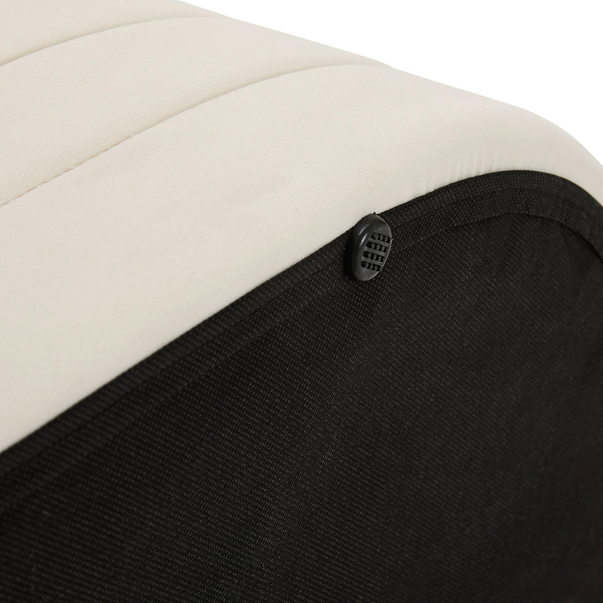 HOCKERBANK in Textil, Holzwerkstoff Beige  - Beige/Weiß, Design, Holzwerkstoff/Textil (50/50/44/44/50/50cm) - MID.YOU