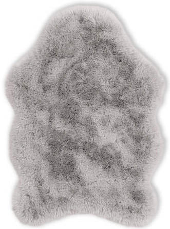 Schöner Wohnen Kunstfell Tender Deluxe Silber 55x80 cm