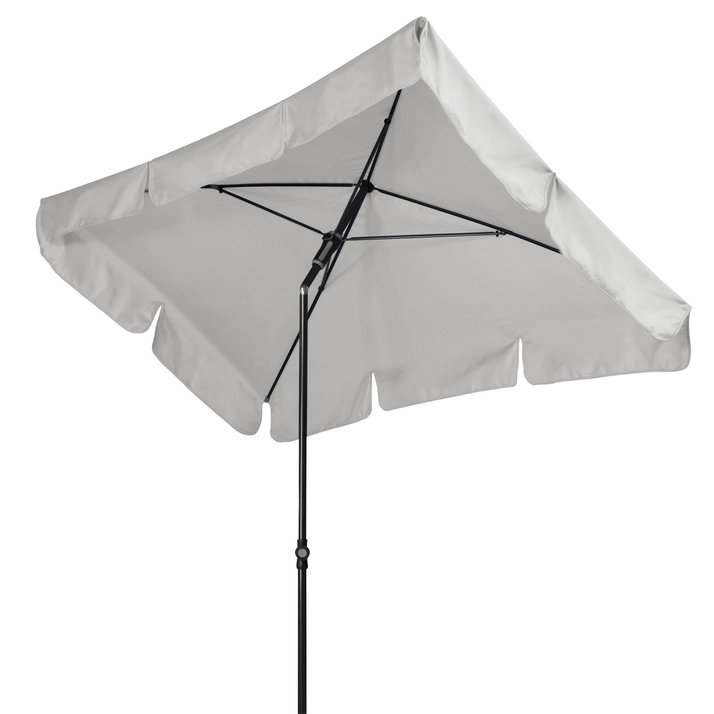 SONNENSCHIRM 120x225 cm Hellgrau  - Anthrazit/Hellgrau, Basics, Textil/Metall (120/225cm) - Doppler