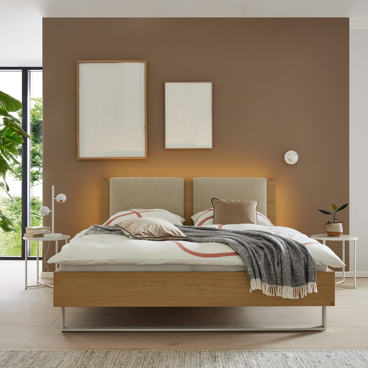 LED-TISCHLEUCHTE 26,5/50/16 cm   - Transparent/Weiß, Design, Kunststoff/Metall (26,5/50/16cm) - Musterring