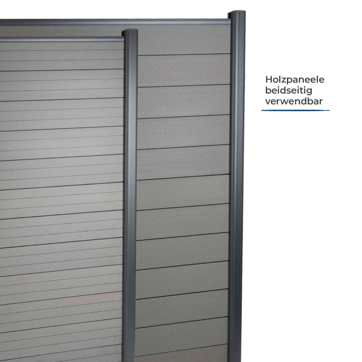 SICHTSCHUTZ - Grau, MODERN, Holzwerkstoff (180/180cm) - Floordirekt