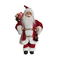 MIKULÁŠ - viacfarebná, Lifestyle, drevo/textil (22,5/45,5/16cm) - X-Mas