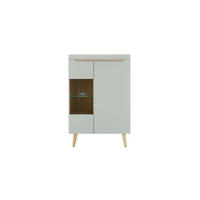 HIGHBOARD  90/134/40 cm  - Eichefarben/Grün, Design, Holzwerkstoff (90/134/40cm) - MID.YOU