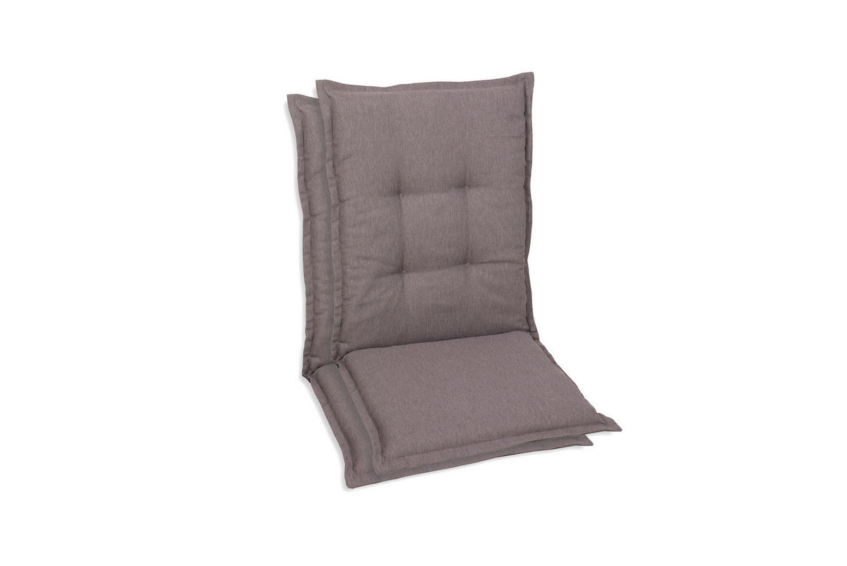SESSELAUFLAGENSET Uni  - Taupe, Basics, Textil (50/7/110cm)