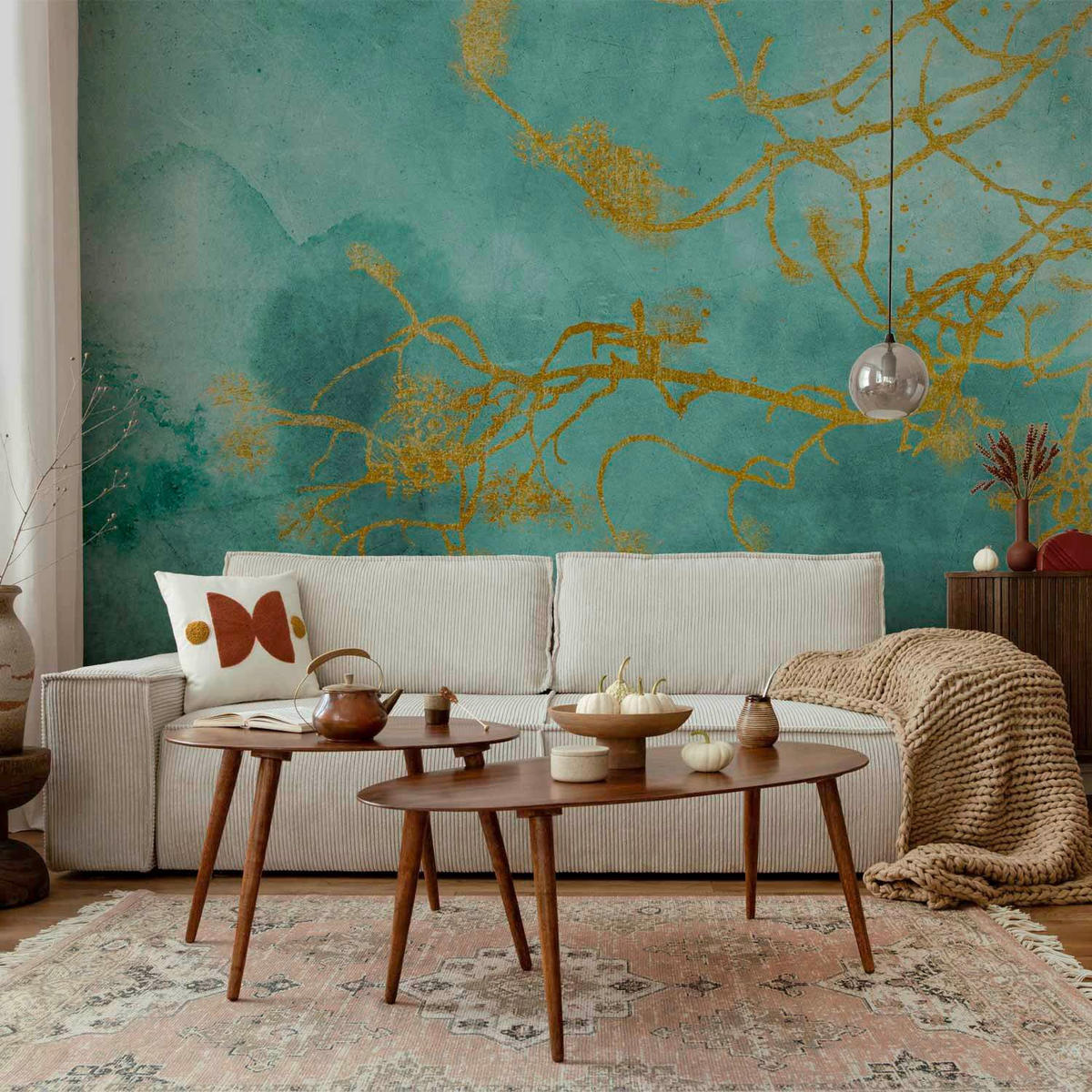 FOTOTAPETE  - Grün/Honig, LIFESTYLE, Textil (150/105cm) - artgeist