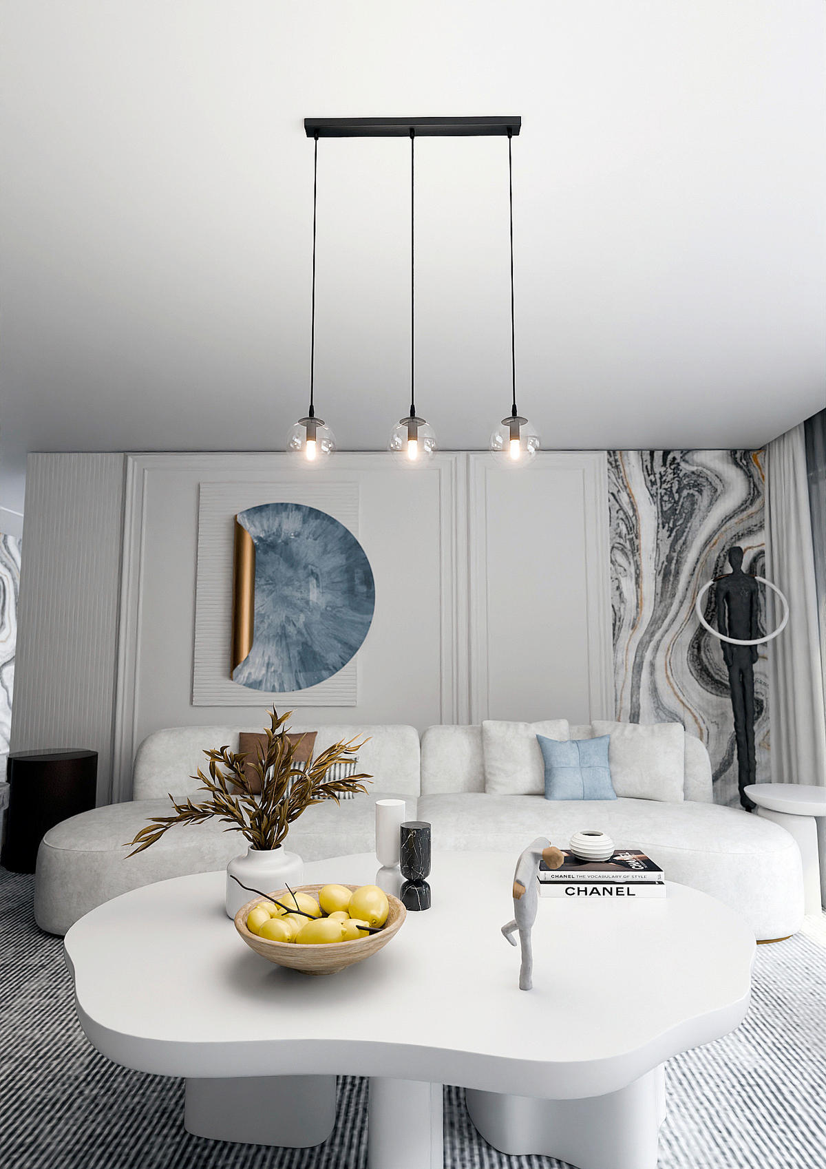 HÄNGELEUCHTE  70/14/100 cm    - Schwarz, KONVENTIONELL, Glas/Metall (70/14/100cm)