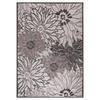 OUTDOORTEPPICH 60/110 cm Floral Grau, Hellgrau  - Hellgrau/Grau, LIFESTYLE, Kunststoff/Textil (60/110cm) - Novel