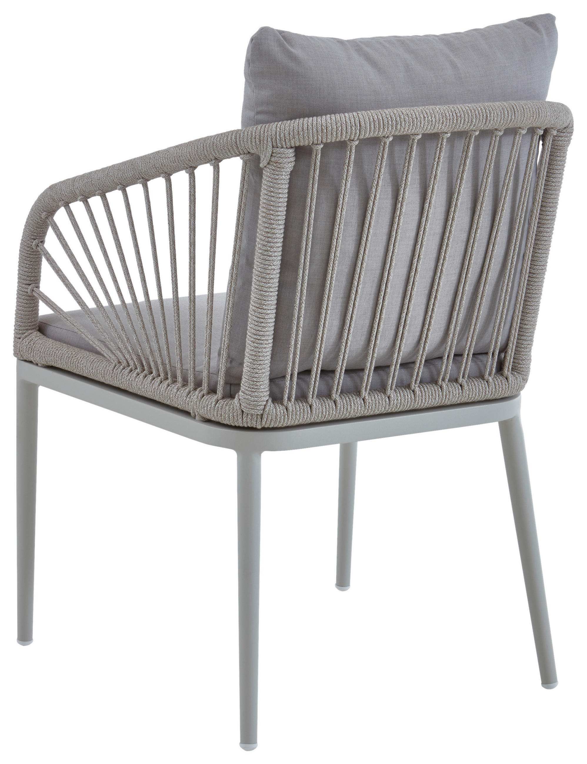 GARTENSESSEL Metall, Textil Greige  - Weiss/Greige, Design, Textil/Metall (56/87/63cm)