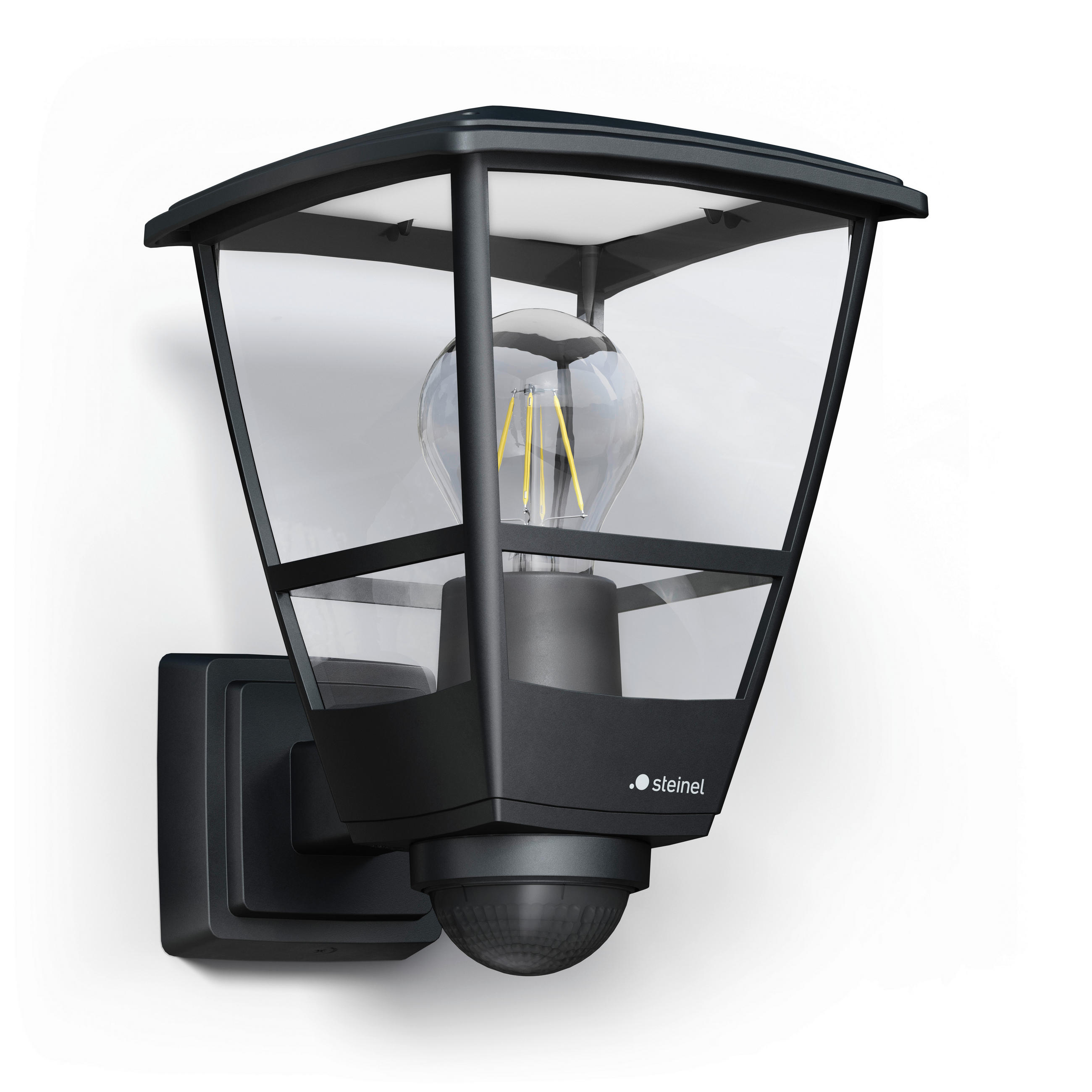 LED-AUßENLEUCHTE 22.4/17.5/25.5 cm   - Schwarz (22.4/17.5/25.5cm) - Steinel