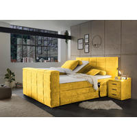 BOXSPRINGBETT 180/200 cm  in Gelb  - Gelb, KONVENTIONELL, Textil (180/200cm) - Carryhome
