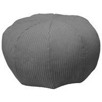 POUF Cord 60/30/60 cm  - Graphitfarben, Design, Textil (60/30/60cm) - Carryhome