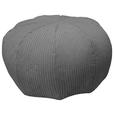 POUF Cord 60/30/60 cm  - Graphitfarben, Design, Textil (60/30/60cm) - Carryhome