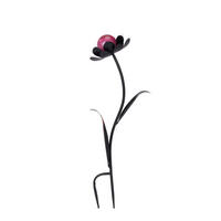 LESZÚRHATÓ KERTI DEKORÁCIÓ - lila/fekete, Basics, Üveg/fém (23/56/17cm) - Ambia Home