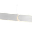 LED-HÄNGELEUCHTE 115/7,5/150 cm  - Silberfarben, Design, Metall (115/7,5/150cm) - Dieter Knoll