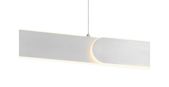 LED-HÄNGELEUCHTE 115/7,5/150 cm  - Silberfarben, Design, Metall (115/7,5/150cm) - Dieter Knoll