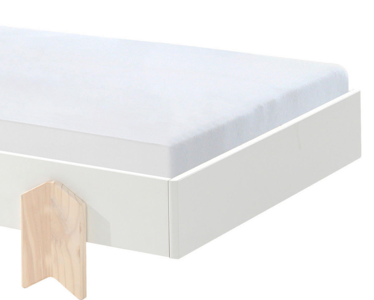 POSTEĽ PRE DETI A MLÁDEŽ, 90/200 cm biela - biela, Modern, drevo/kompozitné drevo (90/200cm) - MID.YOU