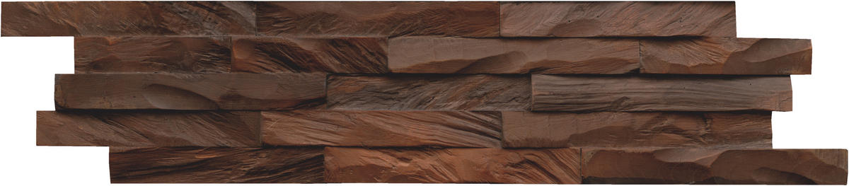 WANDVERKLEIDUNG - Braun, Basics, Holz (61/15/2cm)