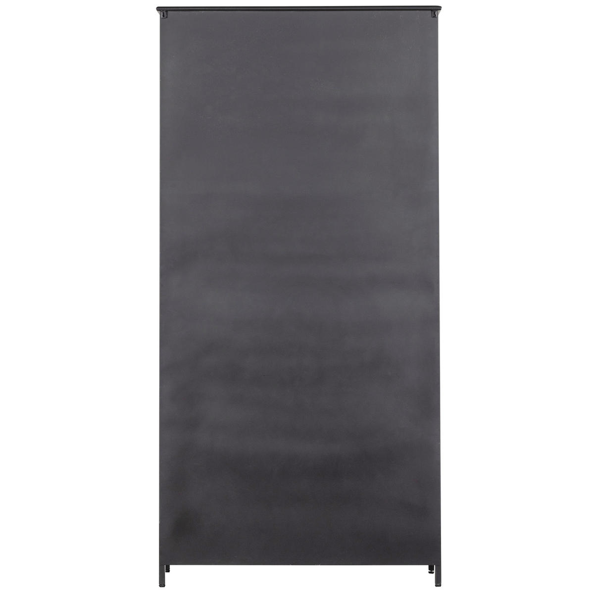 VITRINE in Schwarz  - Schwarz, Design, Glas/Metall (96/200/40cm) - Livetastic