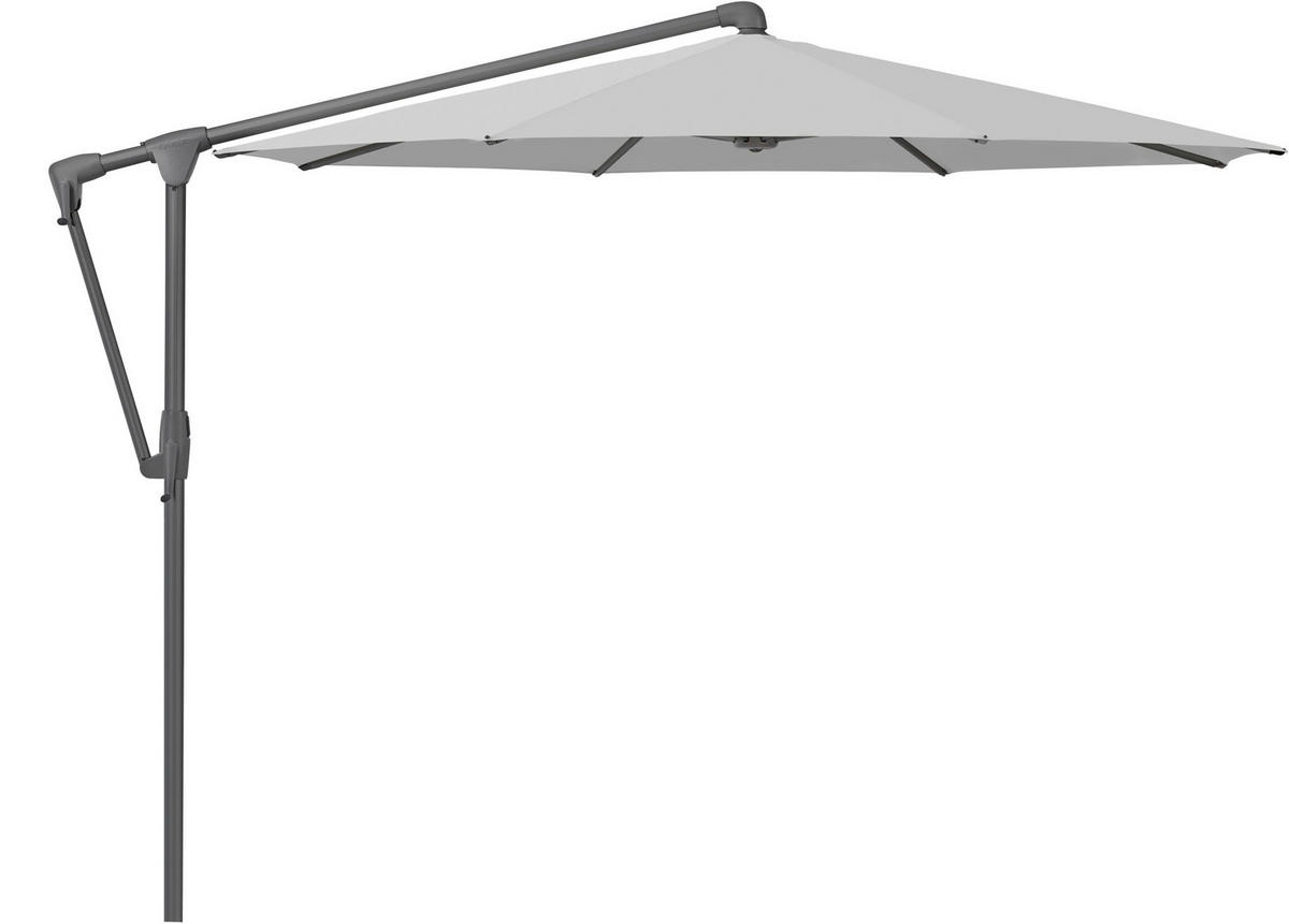 AMPELSCHIRM 300 cm Graphitfarben  - Anthrazit/Graphitfarben, Design, Textil/Metall (300/300cm) - Glatz