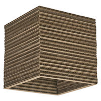 DECKENLEUCHTE 25/25/26 cm   - Natur, Karton/Metall (25/25/26cm) - Osram