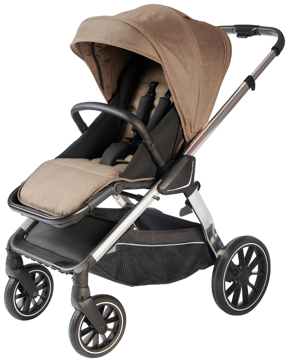 SET DJEČJIH KOLICA  Nizza  - srebrne boje/bež, Trend, tekstil/metal - My Baby Lou