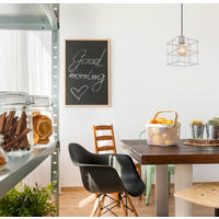 HÄNGLAMPA Merril 20/20/150 cm  - zinkfärgad, Design, metall (20/20/150cm) - Globo