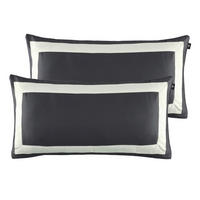 KISSENHÜLLEN-SET Marcel.Remus.Design - Son Vida anthrazit 40/80 cm  - Anthrazit/Weiß, Design, Textil (40/80cm) - Marcel Remus