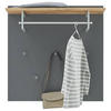 GARDEROBENPANEEL  in 88/88/29 cm  - Eichefarben/Grau, Design, Holz/Holzwerkstoff (88/88/29cm) - Dieter Knoll