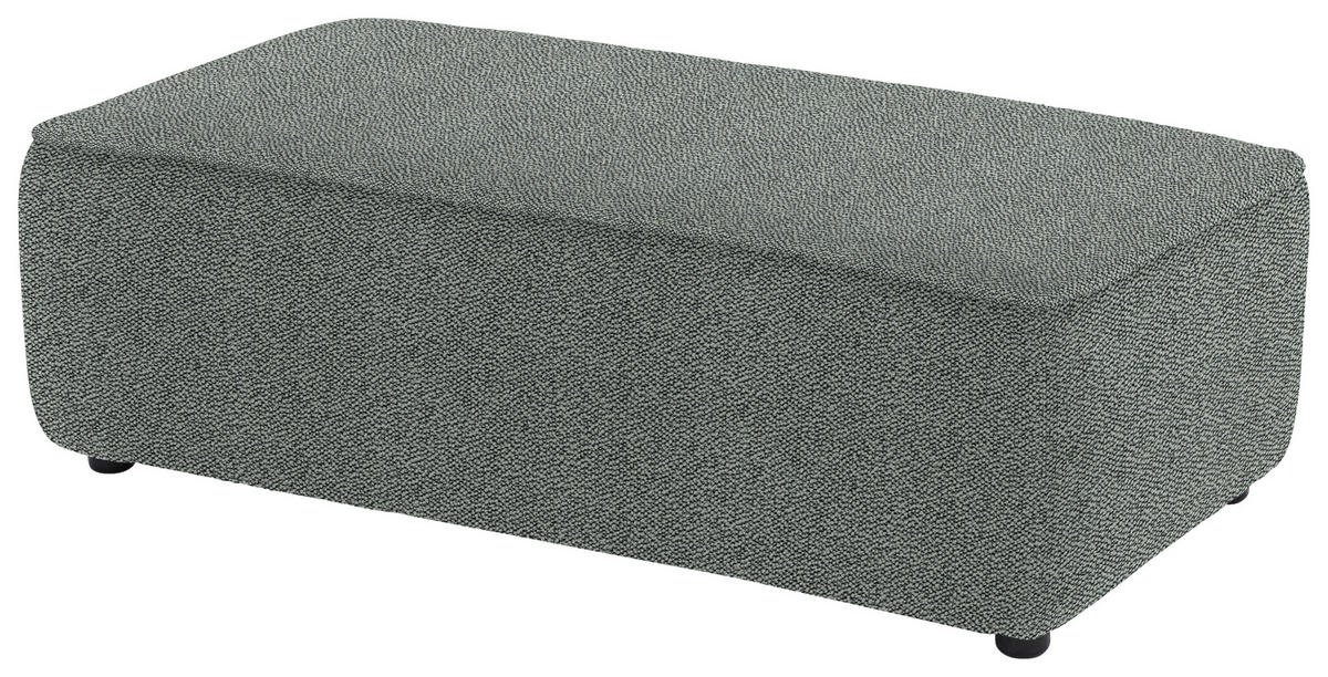 ECKSOFA in Flachgewebe Hellgrau  164/341 cm  - Hellgrau/Schwarz, Design, Kunststoff/Textil (164/341cm) - W.Schillig