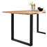 ESSTISCH Akazie massiv Akaziefarben, Schwarz - Schwarz/Akaziefarben, ROMANTIK / LANDHAUS, Holz/Metall (140/80/76cm) - Carryhome ESSTISCH Akazie massiv Akaziefarben, Schwarz - Schwarz/Akaziefarben, ROMANTIK / LANDHAUS, Holz/Metall (140/80/76cm) - Carryhome
